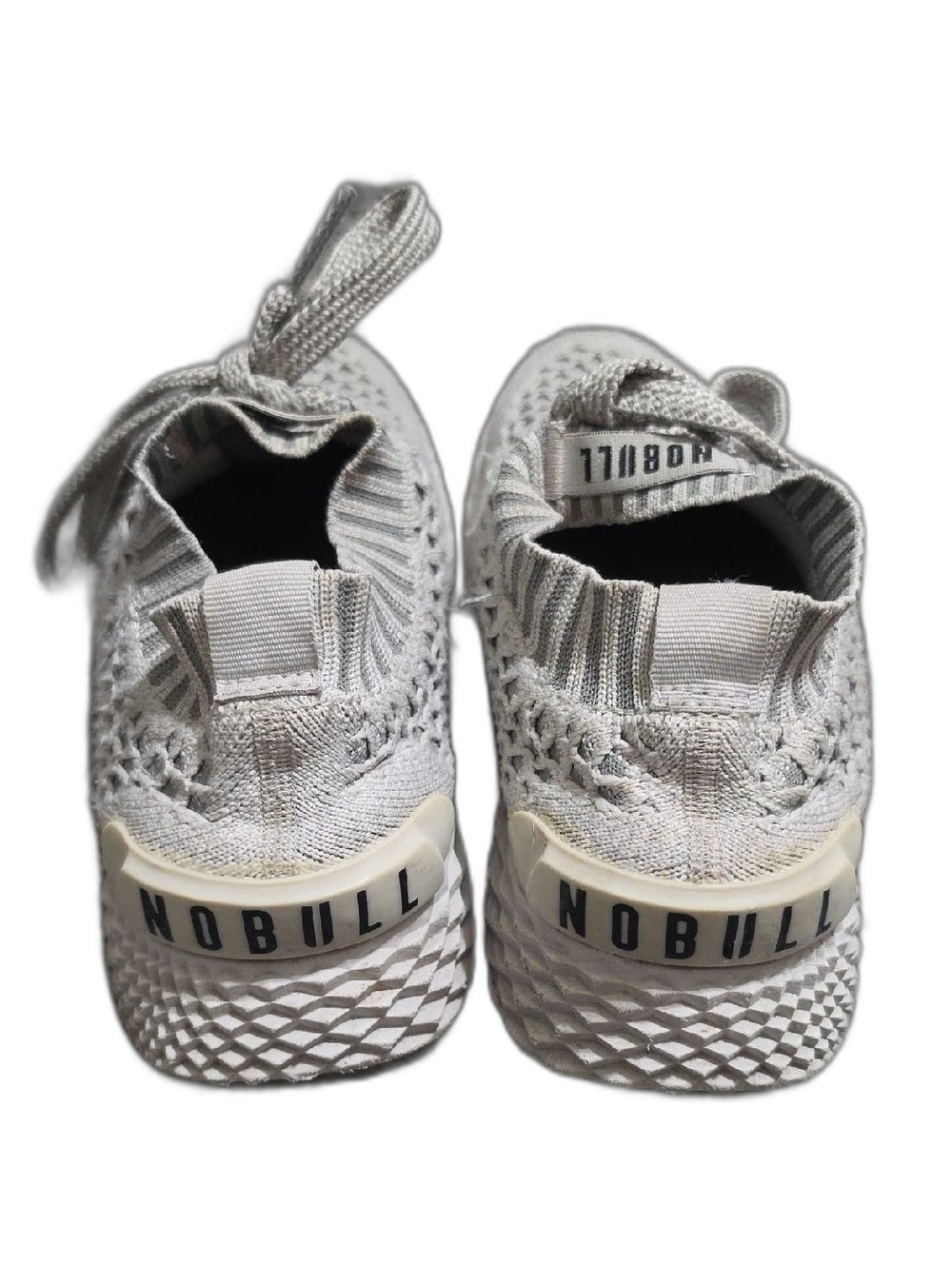 NOBULL Light Gray Knit Athletic Shoes - Picture 4 of 7